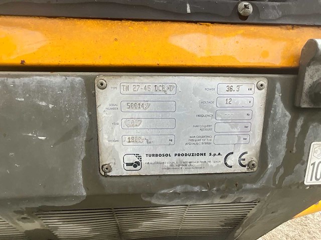 2017 turbosol tm 27.45 betonpomp - afbeelding 8 van  17