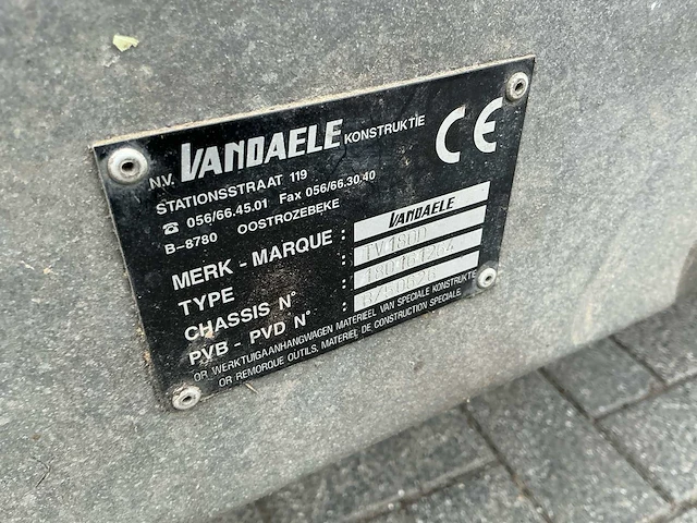 2017 vandaele tv180d houthakselaar - afbeelding 18 van  19