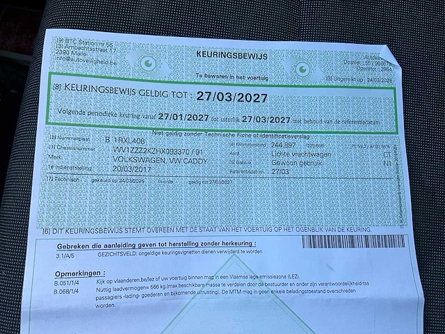 2017 volkswagen caddy lichte vrachtwagen - afbeelding 28 van  37
