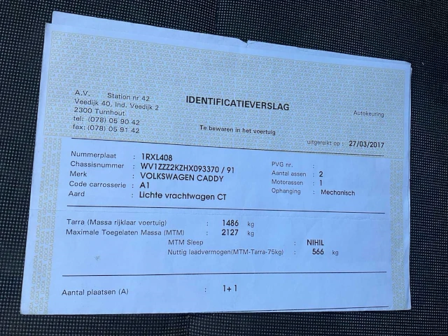 2017 volkswagen caddy lichte vrachtwagen - afbeelding 29 van  37