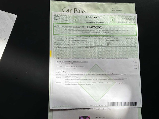 2017 volkswagen vw caddy 2kn - afbeelding 12 van  21