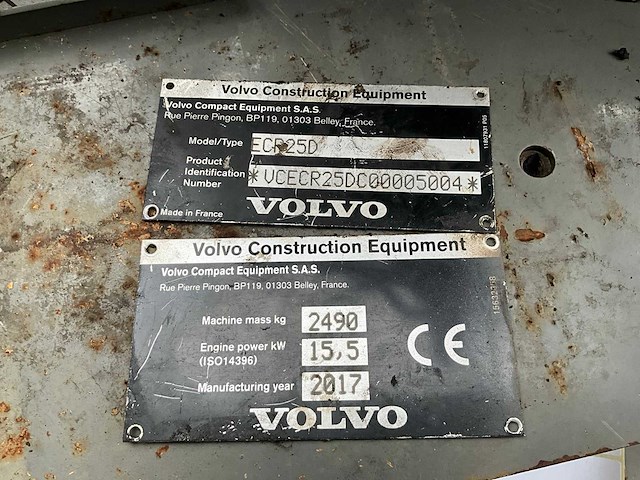 2017 volvo ecrd25d combinatielot - afbeelding 5 van  16