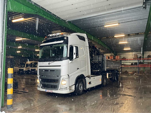 2017 volvo fh vta3t trekker met 2017 royen rs3h4 kraan, oplegger - afbeelding 12 van  55