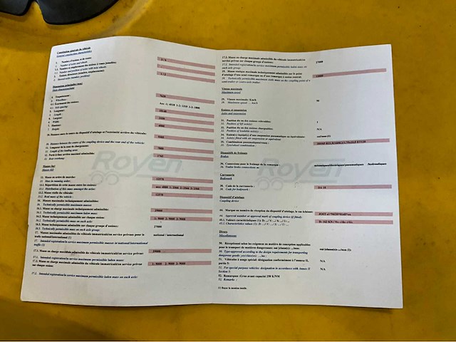 2017 volvo fh vta3t trekker met 2017 royen rs3h4 kraan, oplegger - afbeelding 46 van  55