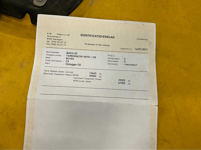 2017 volvo fh vta3t trekker met 2017 royen rs3h4 kraan, oplegger - afbeelding 49 van  55