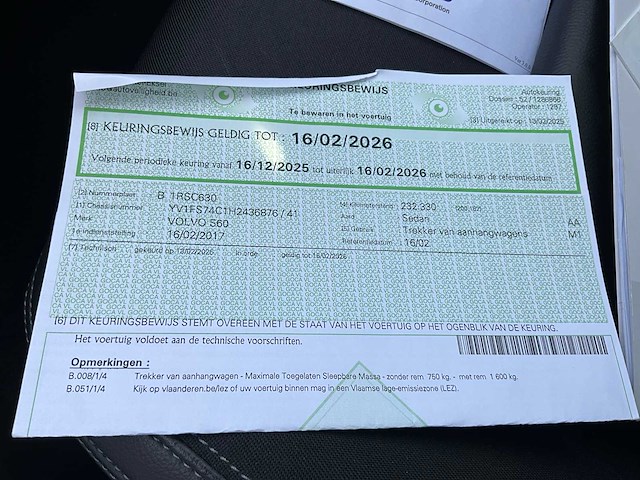 2017 volvo s60 wagen (1166-1045) - afbeelding 31 van  39