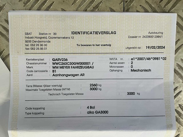 2017 wm meyer mobiele werkplaats aanhangwagen beta benelux - afbeelding 10 van  17