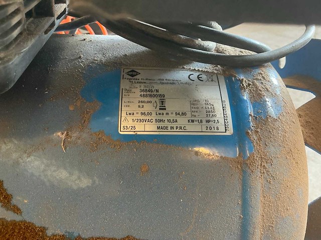 2018 airpress h 360/25 verrijdbare luchtcompressor - afbeelding 3 van  6