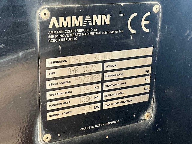 2018 ammann arr1575 sleuvenwals - afbeelding 3 van  14