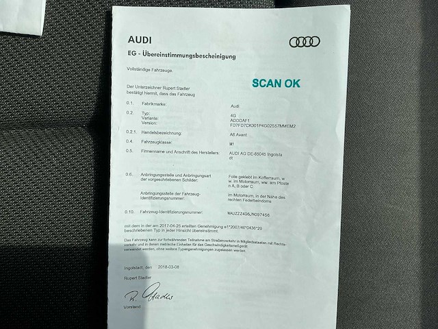 2018 audi a6 personenauto - afbeelding 17 van  31