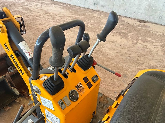 2018 bobcat e08 minigraafmachine - afbeelding 4 van  15