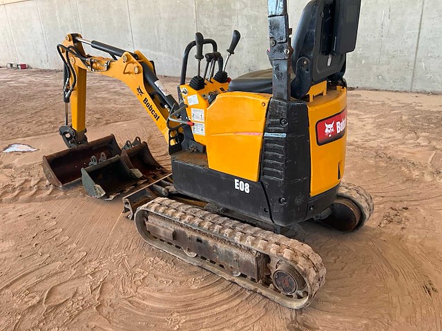 2018 bobcat e08 minigraafmachine - afbeelding 14 van  15