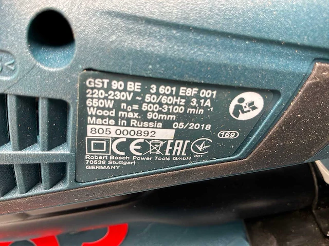 2018 bosch gst 90 be decoupeerzaagmachine - afbeelding 7 van  8