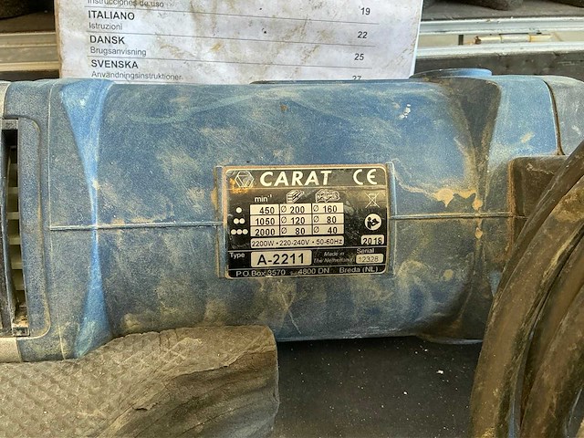 2018 carat a-2211 diamantboormachine - afbeelding 3 van  6