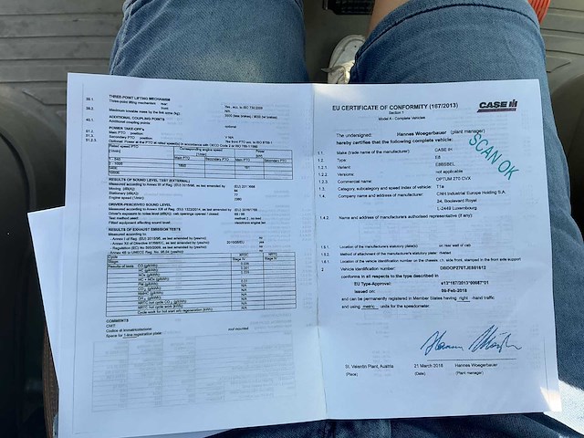 2018 case ih optum 270 cvx vierwielaangedreven landbouwtractor - afbeelding 60 van  65