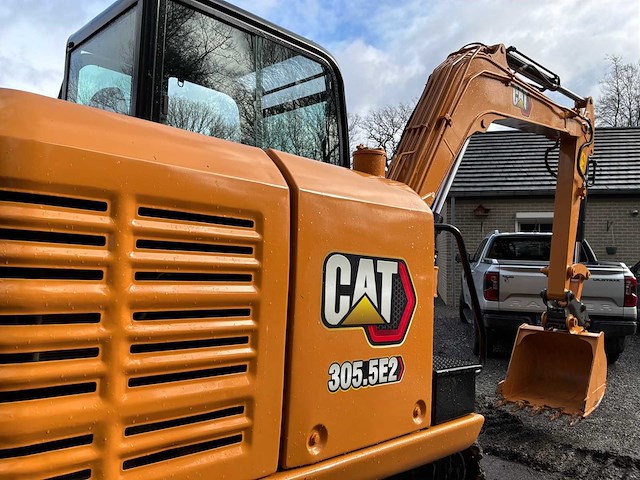 2018 caterpillar 305.5e2 rupsgraafmachine - afbeelding 13 van  40