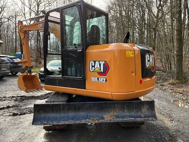 2018 caterpillar 305.5e2 rupsgraafmachine - afbeelding 22 van  40