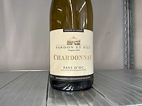 2018 chardonnay pays d’oc pardon et fils witte wijn (36x) - afbeelding 2 van  3