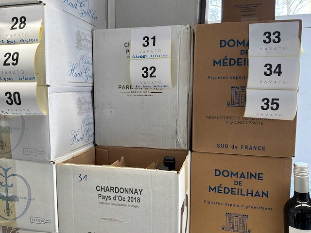 2018 chardonnay pays d’oc pardon et fils witte wijn (36x) - afbeelding 3 van  3