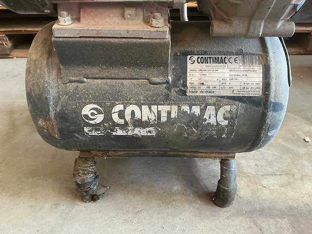 2018 contimac cm 240/10/10 wf verrijdbare luchtcompressor - afbeelding 3 van  4
