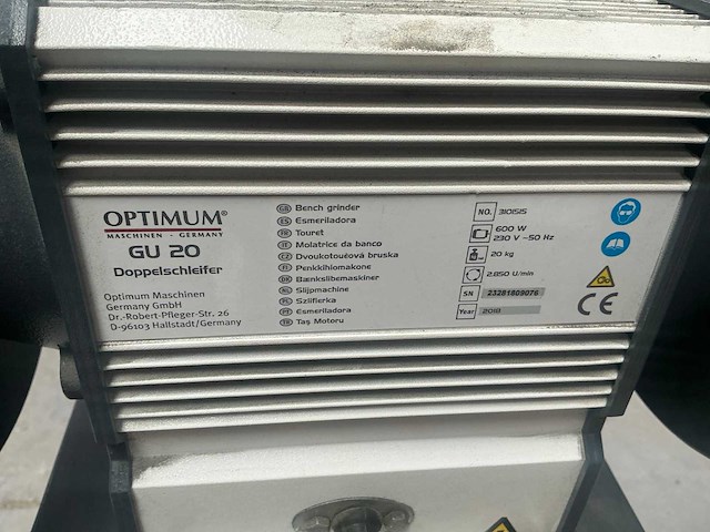 2018 contimac gu20 werkbankslijpmachine op voet - afbeelding 6 van  6