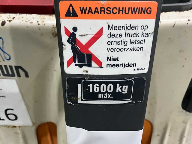 2018 crown wp-3010-1.6 elektrische palletwagen - afbeelding 8 van  11