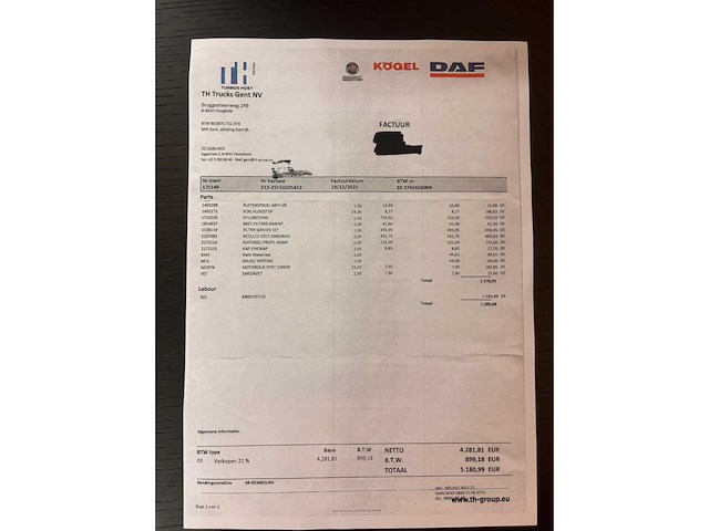 2018 daf cf 260 fa m3en3 vrachtwagen - afbeelding 17 van  26