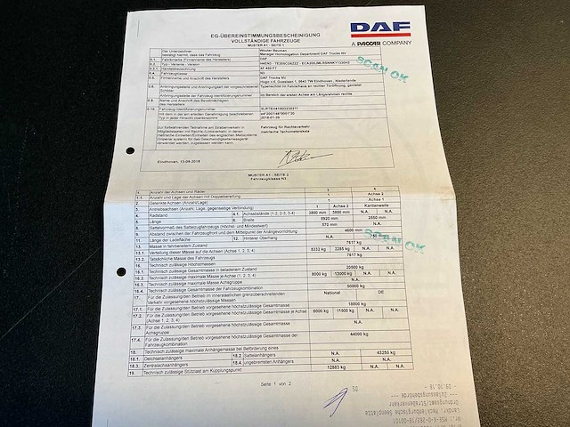 2018 daf xf 450 ft vrachtwagen - afbeelding 33 van  39
