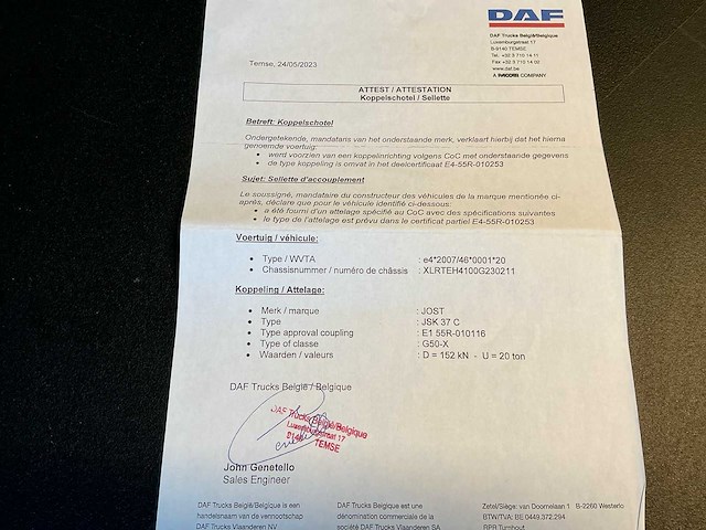 2018 daf xf 450 ft vrachtwagen - afbeelding 28 van  35