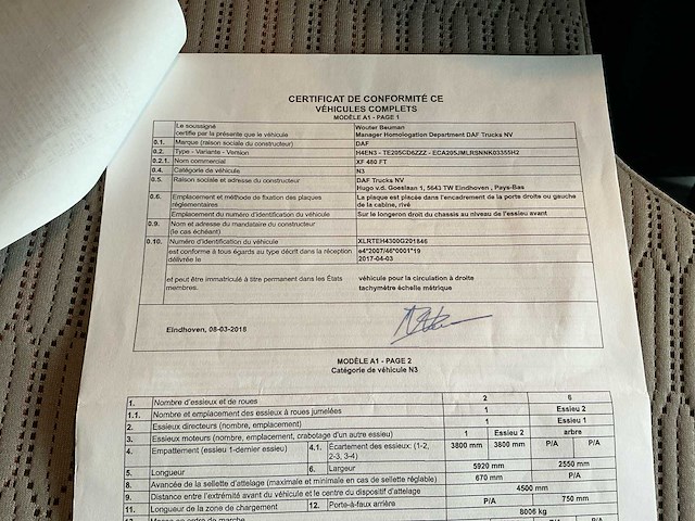 2018 daf xf 480 ft vrachtwagen - afbeelding 41 van  52