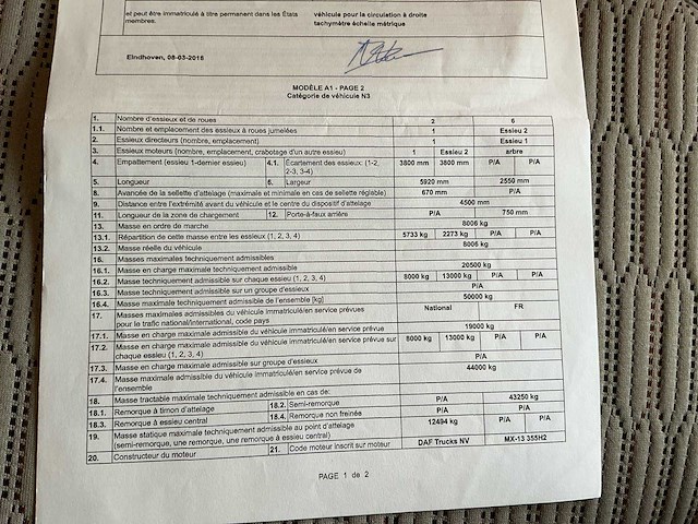 2018 daf xf 480 ft vrachtwagen - afbeelding 42 van  52