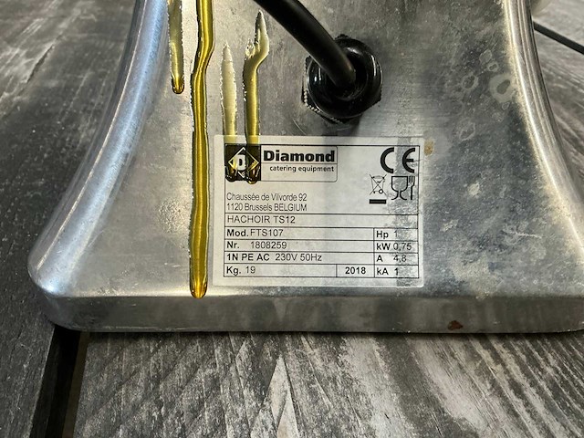 2018 diamond fts107 vleesmolen - afbeelding 3 van  5