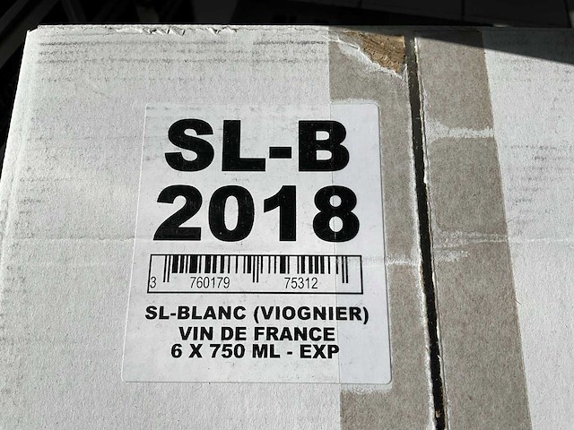 2018 dirkvermeersch sl-b witte wijn (18x) - afbeelding 1 van  3