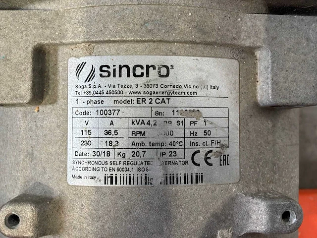 2018 e-power ep4100 aggregaat benzine 3,6kva 2x ra - afbeelding 6 van  7