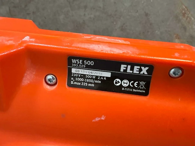 2018 flex powertools wse500 wand-/plafondschuurmachine 225mm - afbeelding 4 van  5
