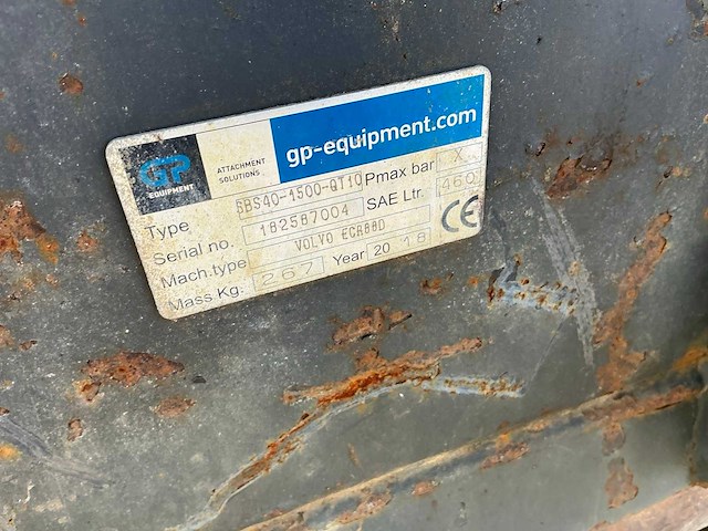 2018 gp sbs40-1500 graafbak cw10 - afbeelding 2 van  2