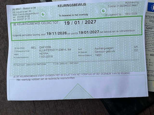 2018 henra kp3 aanhangwagen - afbeelding 27 van  40