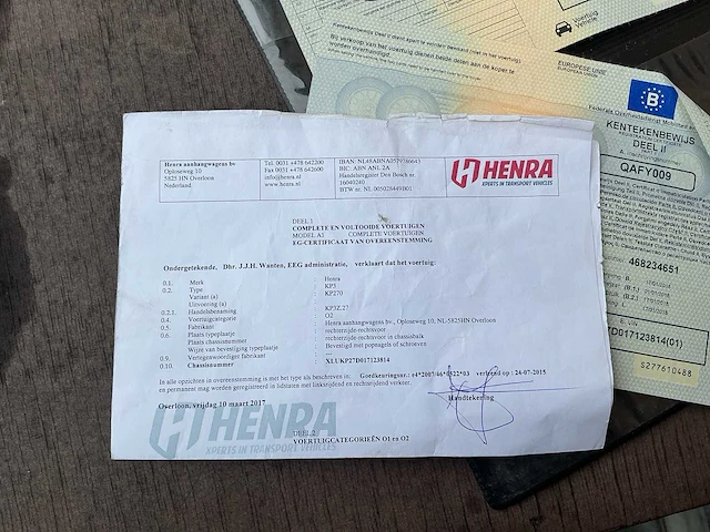 2018 henra kp3 aanhangwagen - afbeelding 20 van  40