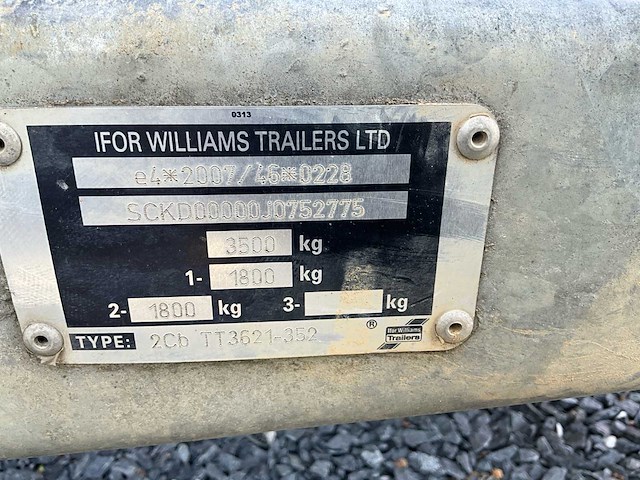 2018 ifor williams tt 3621 2cb wagen aanhanger - afbeelding 9 van  23