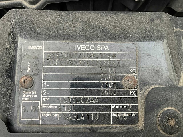 2018 iveco daily lichte vracht - euro 6b - geldige technische keuring - afbeelding 38 van  50