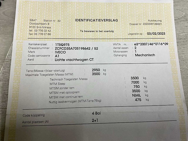 2018 iveco daily lichte vracht - euro 6b - geldige technische keuring - afbeelding 44 van  50