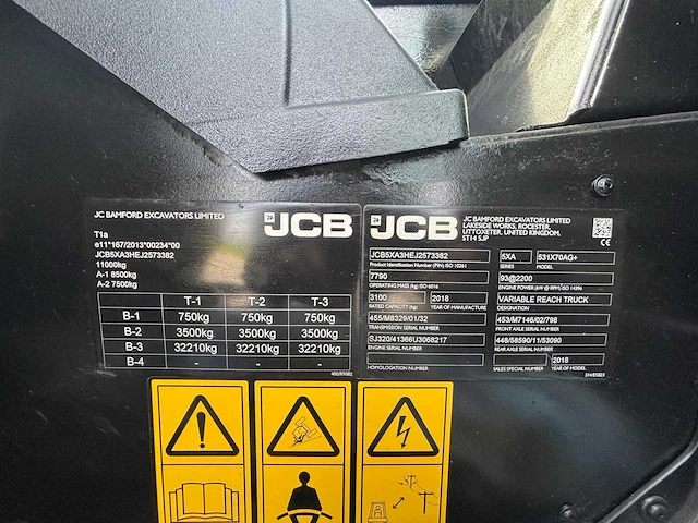 2018 jcb 531-70 voorladers & accessoires - afbeelding 9 van  20