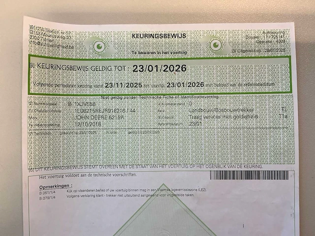 2018 john deere 6215r vierwielaangedreven landbouwtractor - afbeelding 36 van  43