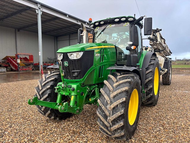 2018 john deere 6250r vierwielaangedreven landbouwtractor - afbeelding 1 van  26