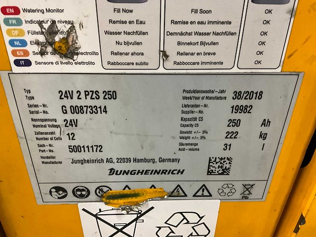 2018 jungheinrich ere 125 orderpicker - afbeelding 7 van  15