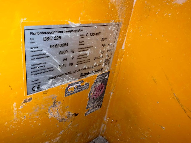 2018 jungheinrich esc328 reach truck - afbeelding 7 van  16