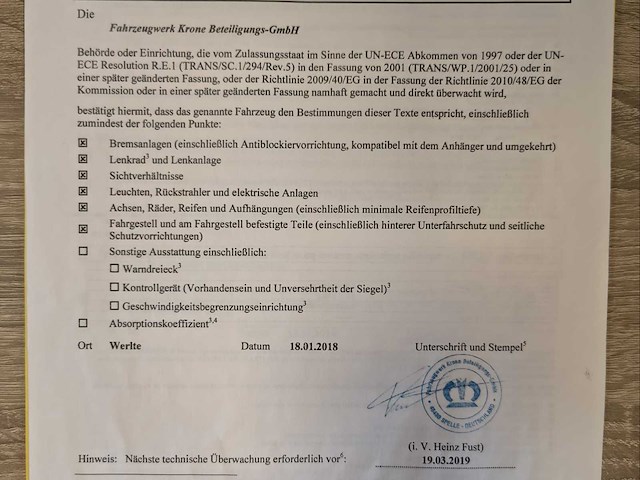 2018 krone oplegger/schuifzeiltrailer - 3 assen - 39t - afbeelding 28 van  35