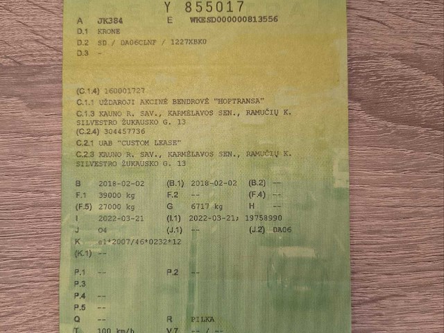 2018 krone oplegger/schuifzeiltrailer - 3 assen - 39t - afbeelding 17 van  28