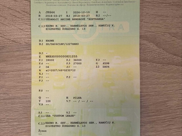 2018 krone oplegger/schuifzeiltrailer - 3 assen - 39t - afbeelding 25 van  35