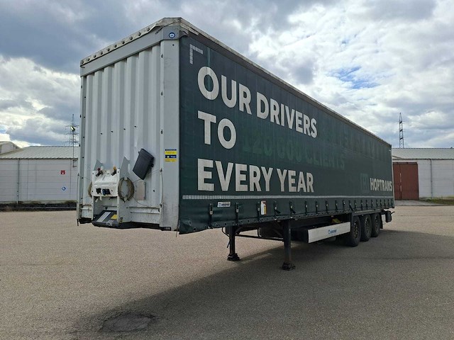2018 krone oplegger/schuifzeiltrailer - 3 assen - 39t - afbeelding 1 van  35